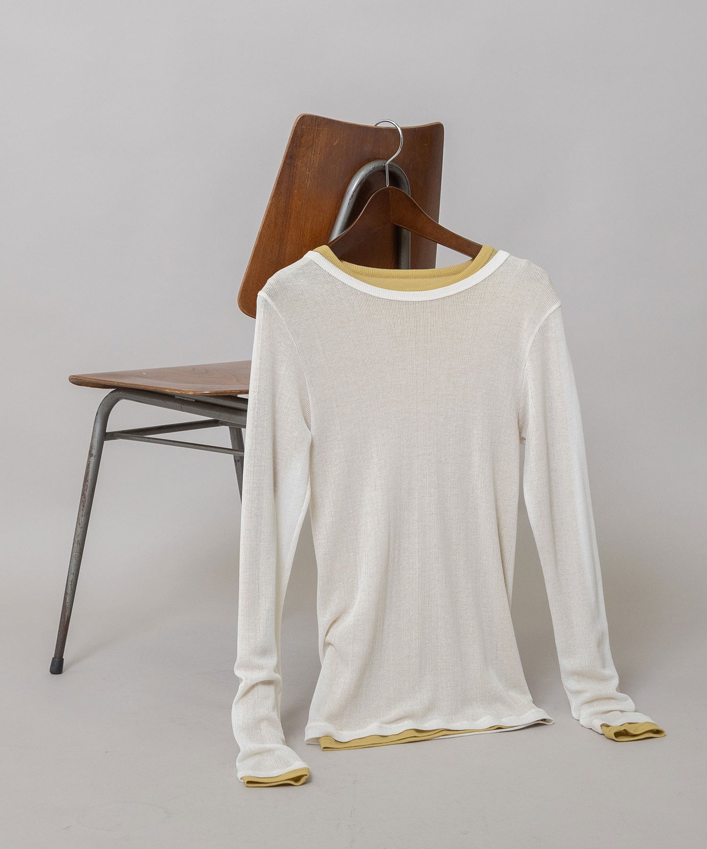 【定番】シアーリブクルーネックプルオーバー