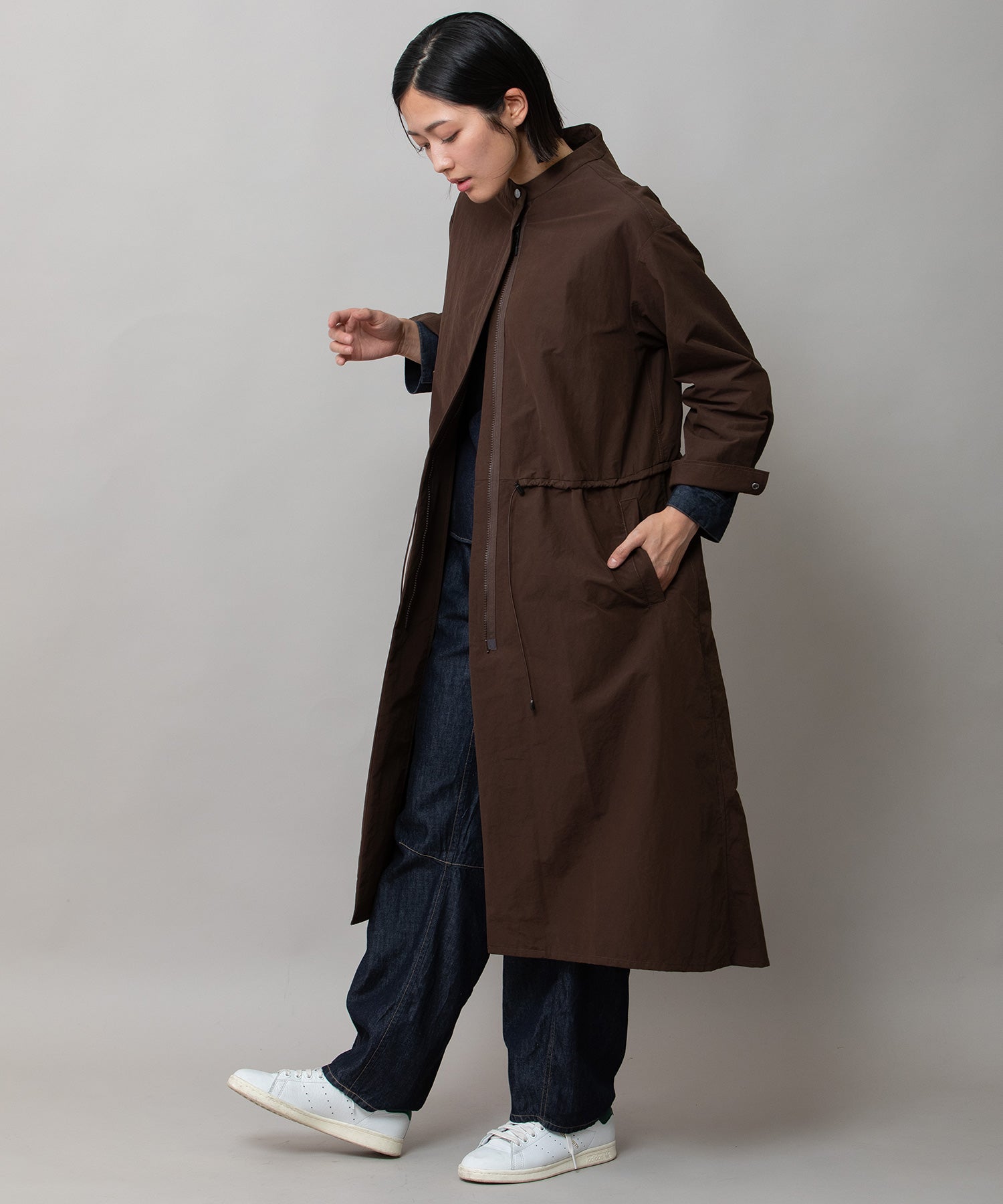 SEVEN BY SEVEN モッズコート M ダークブラウン　本日限定価格 ナイロンコットンタッサーモッズコート – Munich web shop