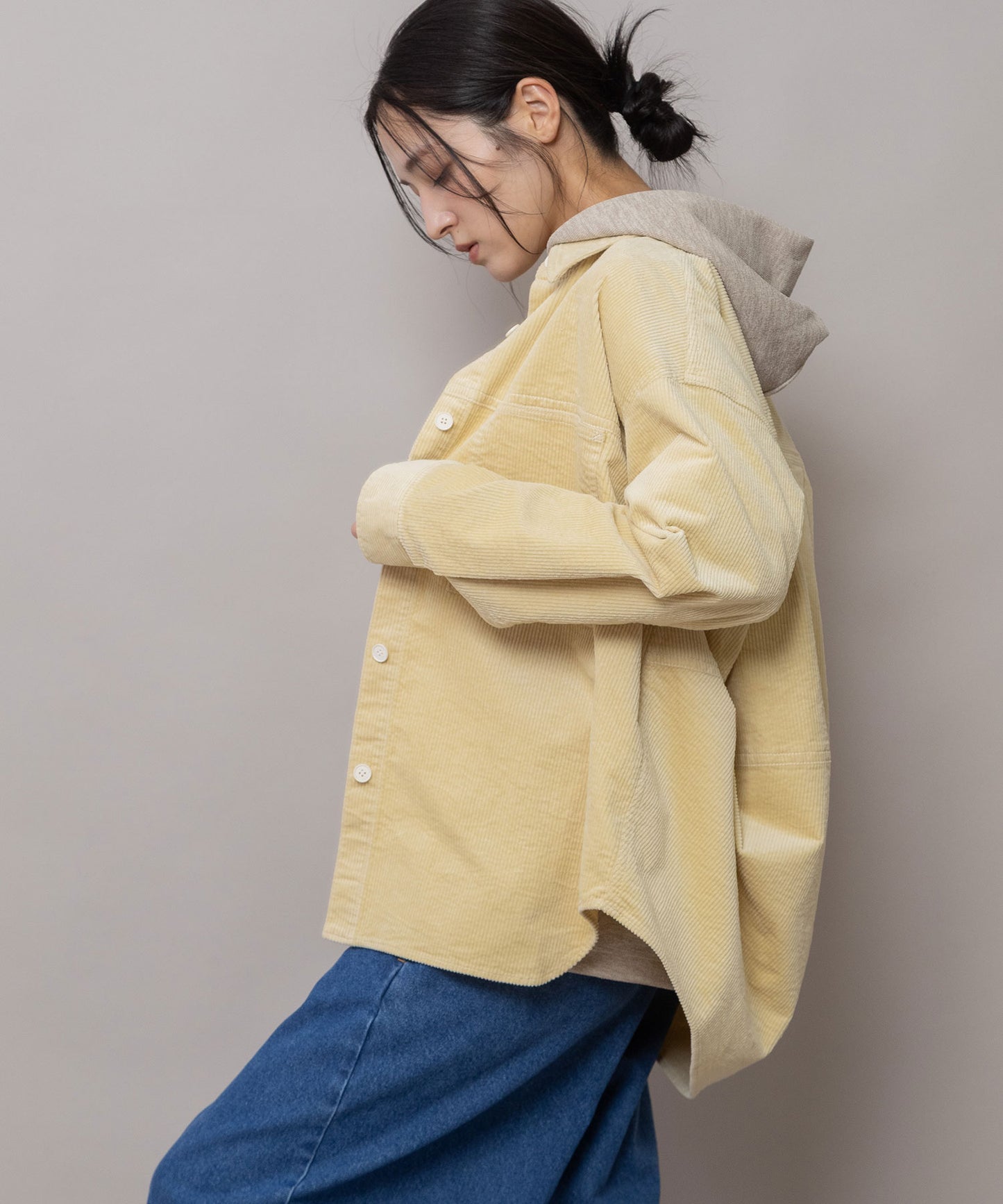 9ウェルソフトコーデュロイ バレルシャツ