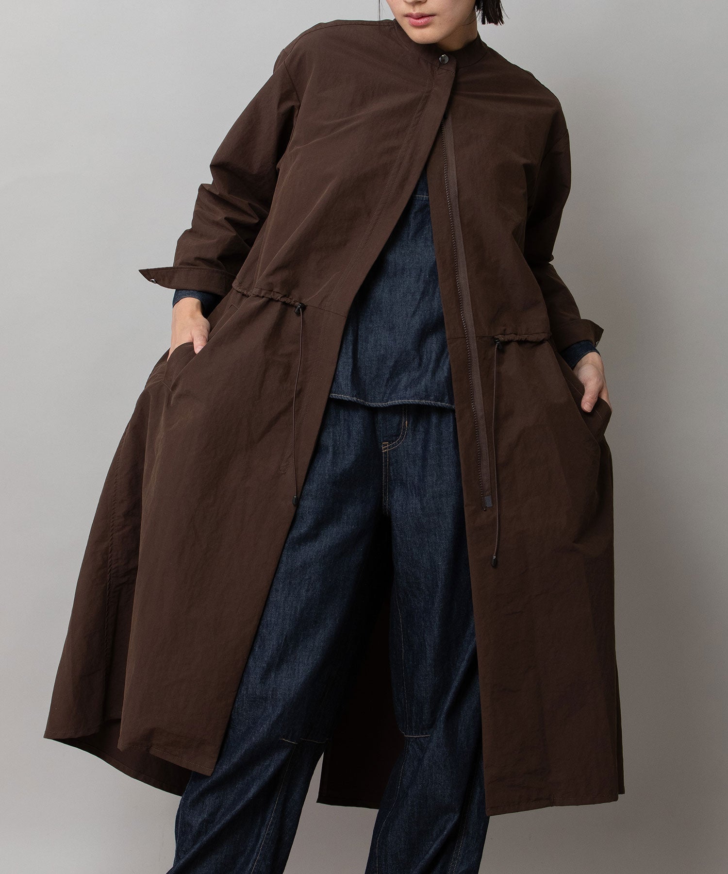 美品　OAMC ナイロンモッズコート　S ブラック THE CRAFT CREW PRODUCTS モッズコート コート 撥水ストレッチナイロン