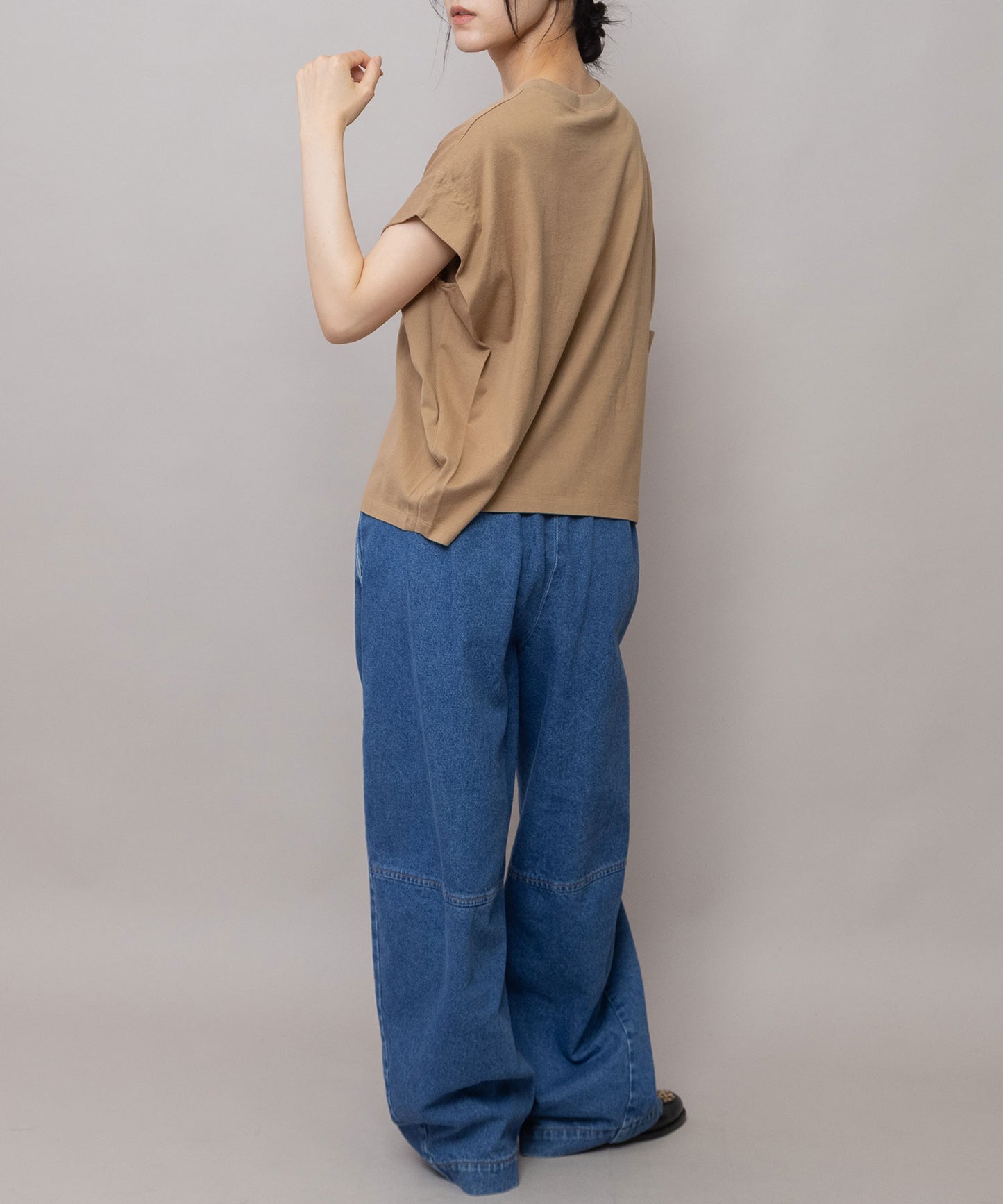 【 NEW COLOR 】"The Plum"ロゴプリントタックスリーブTシャツ