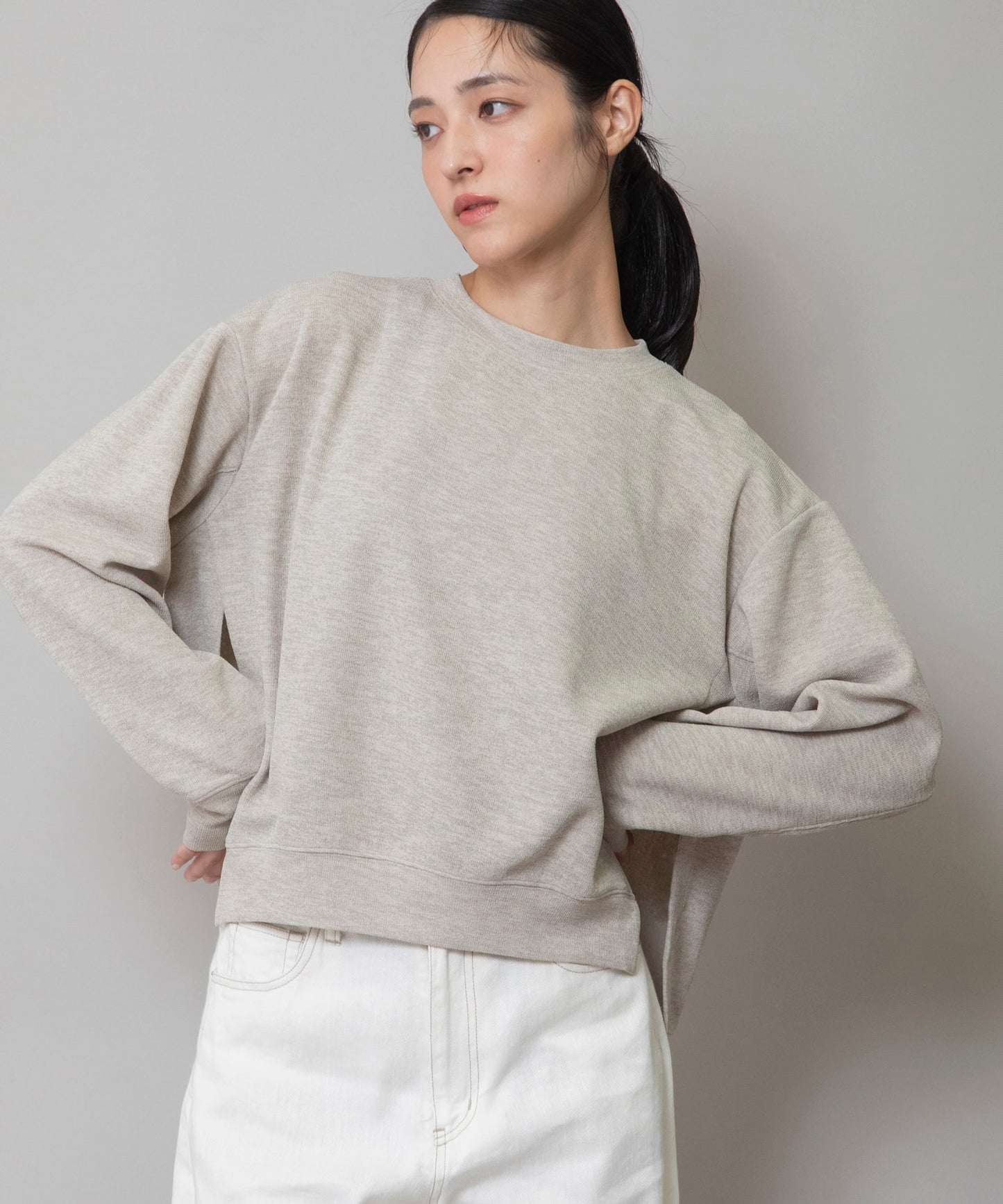 【先行販売】ダブルフェイスジャージプルオーバー