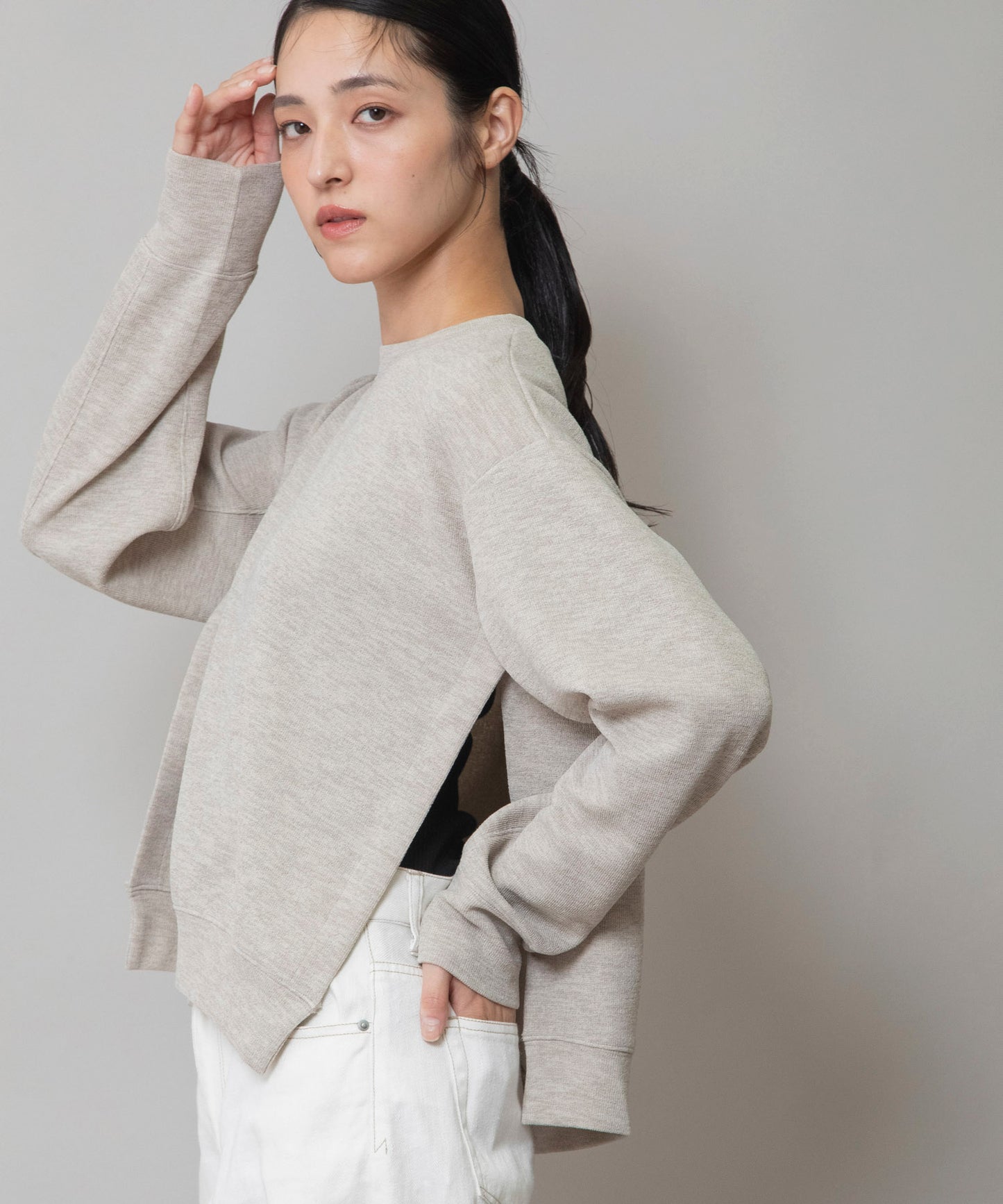 【先行販売】ダブルフェイスジャージプルオーバー