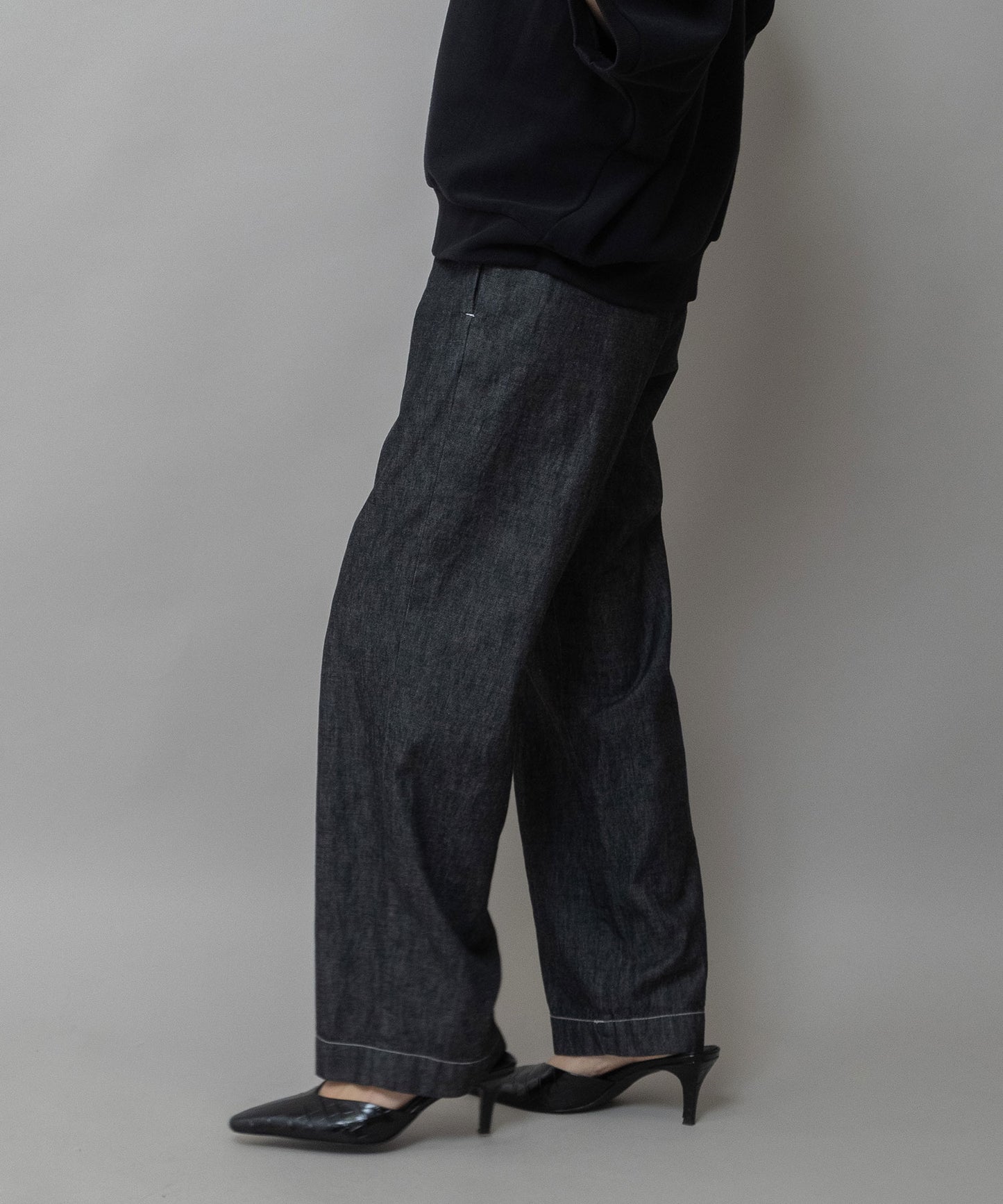 6ozスラブデニムイージーパンツ