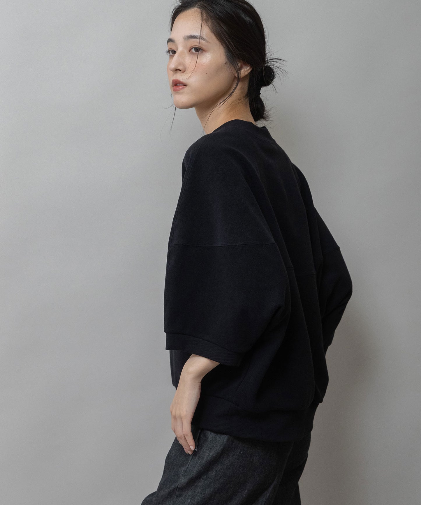 オーガニックコットンパイルコクーンスウェット