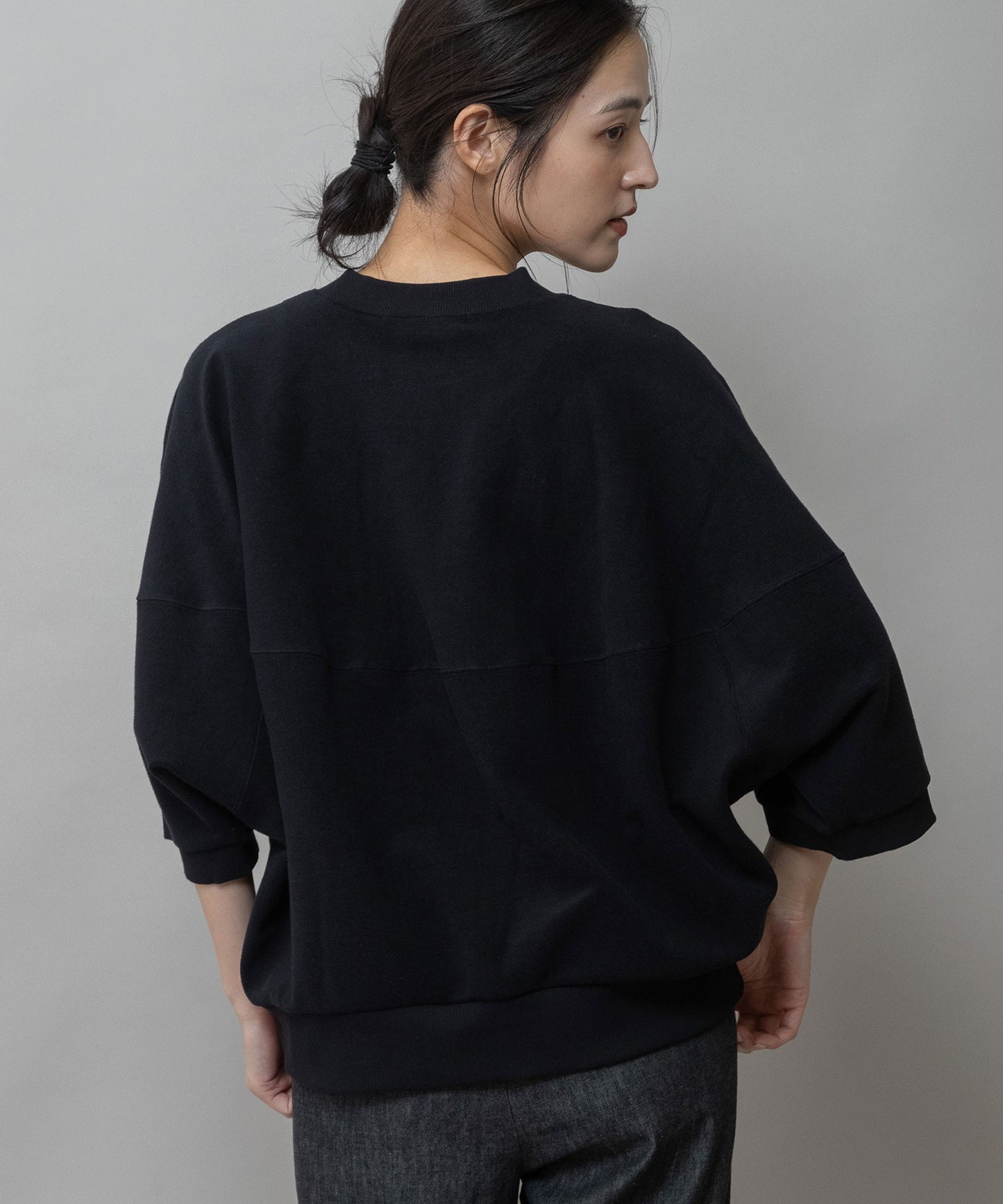 オーガニックコットンパイルコクーンスウェット