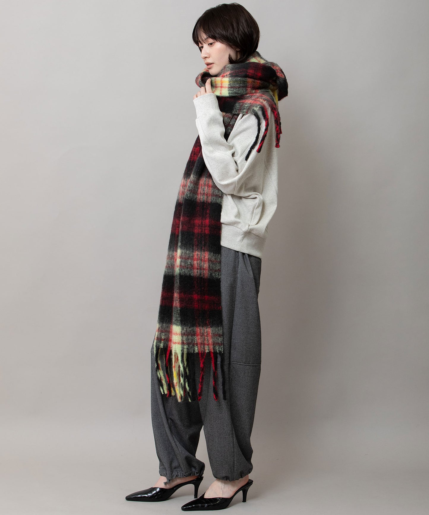 タータンチェックストール