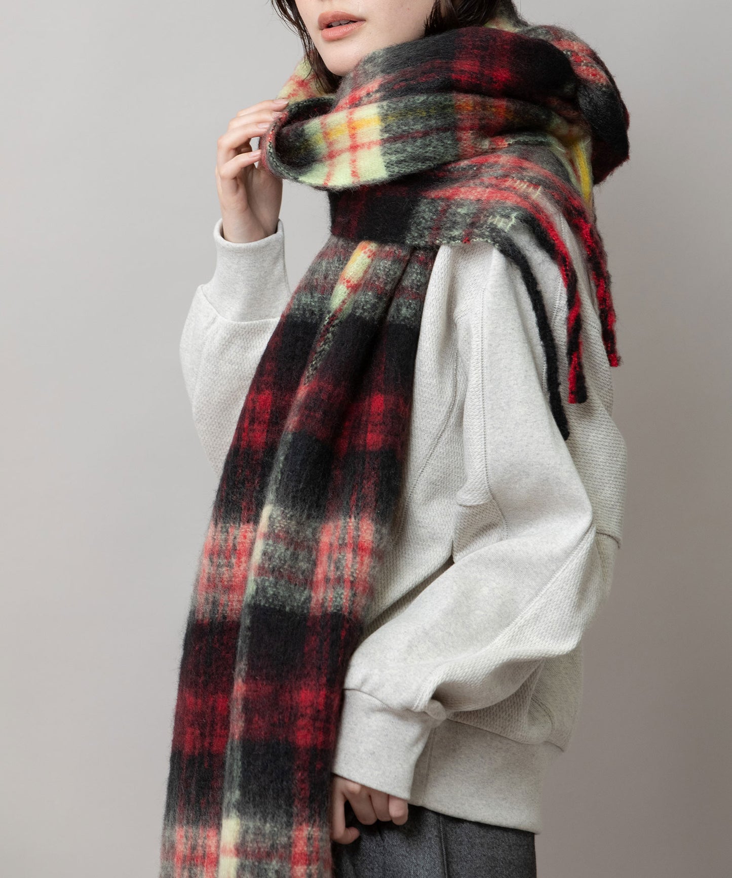 タータンチェックストール