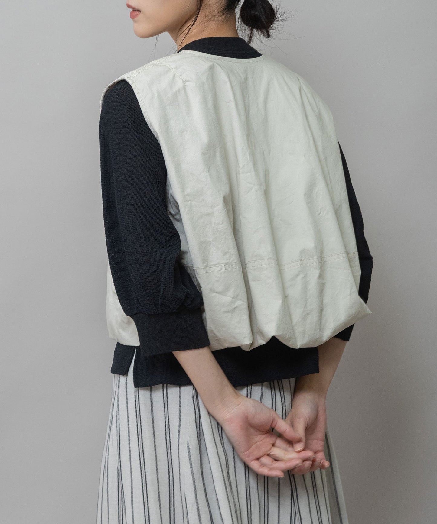 【ウォッシャブル】オーガニックコットンツイル×octaジレ