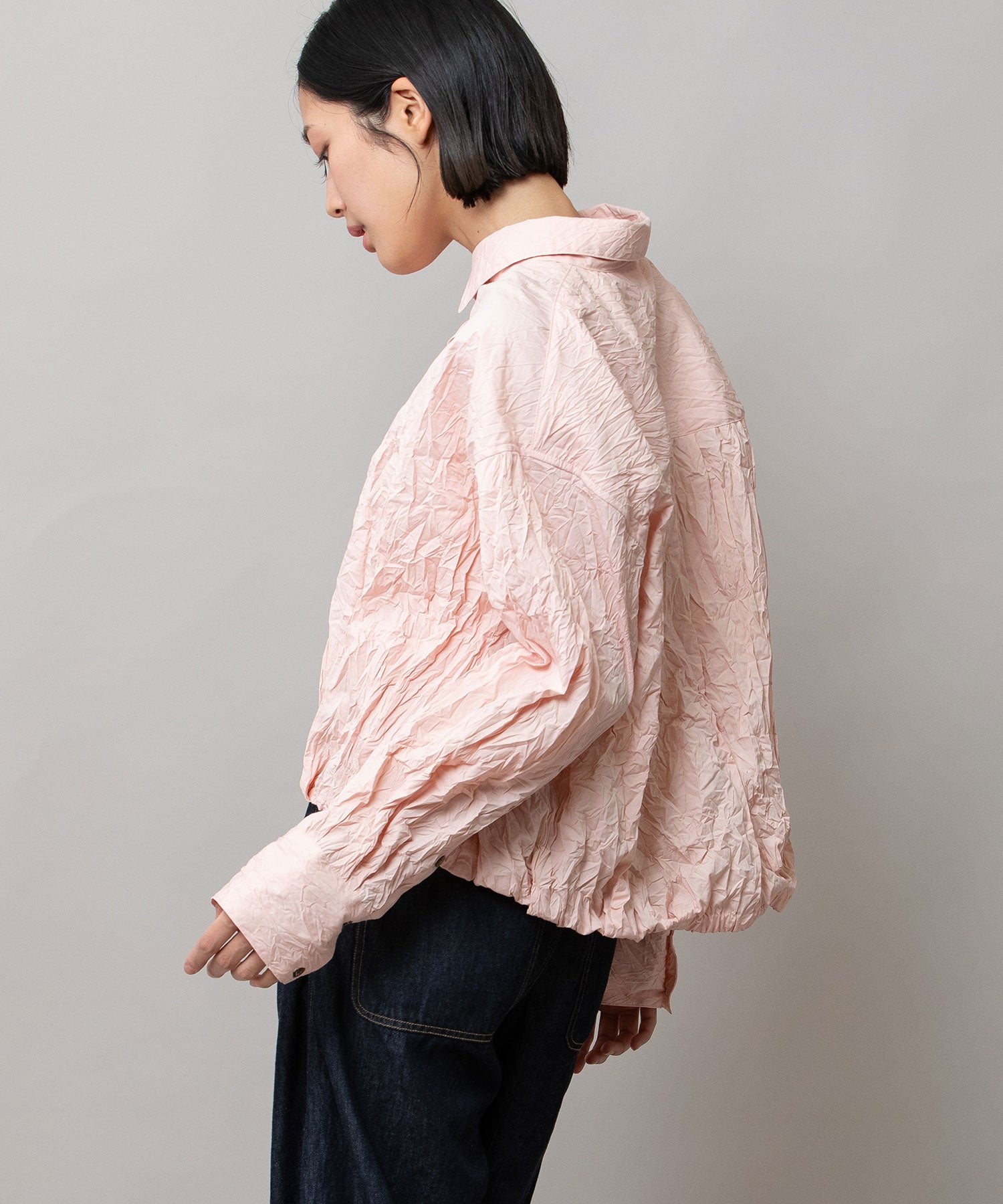 ワッシャーブロード＆ストライプバルーンシャツ – Munich web shop