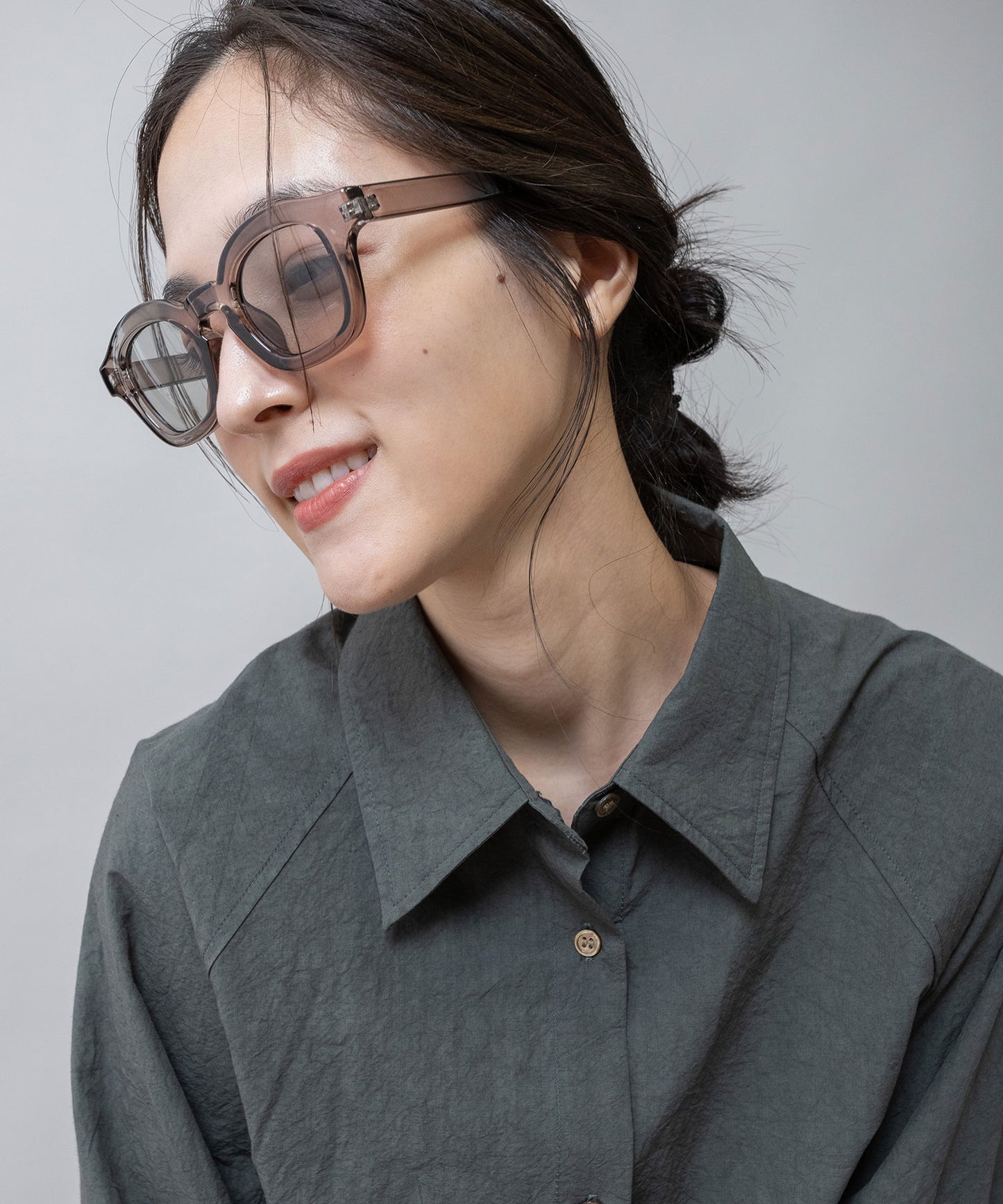 シックボストンフレームサングラス