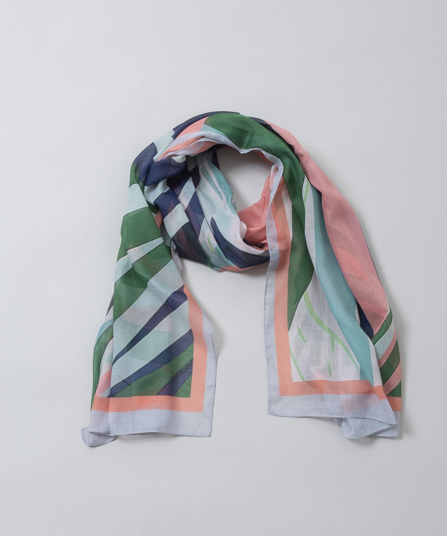 ボタニカル柄ストール