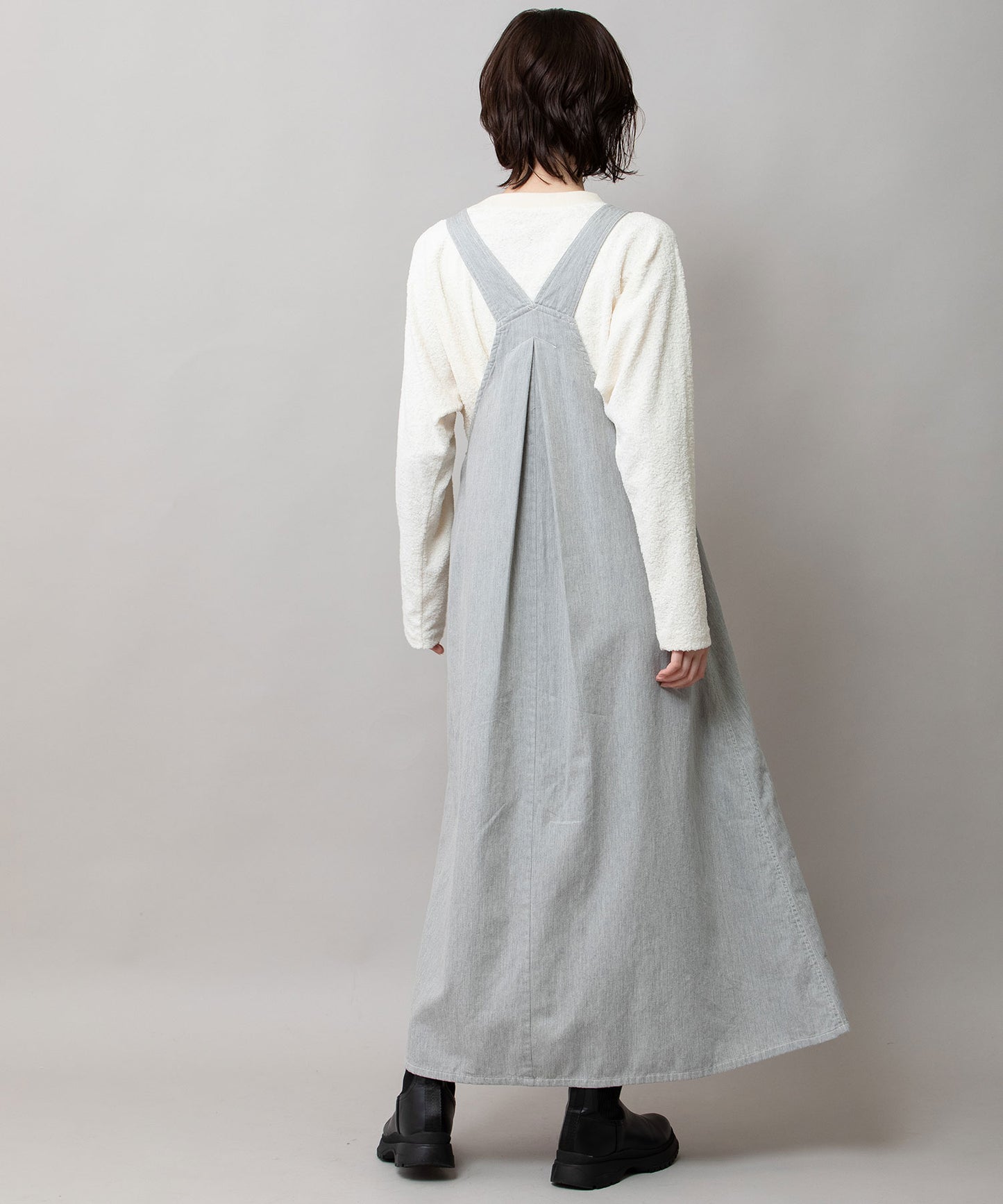 6ozスラブデニムジャンパースカート