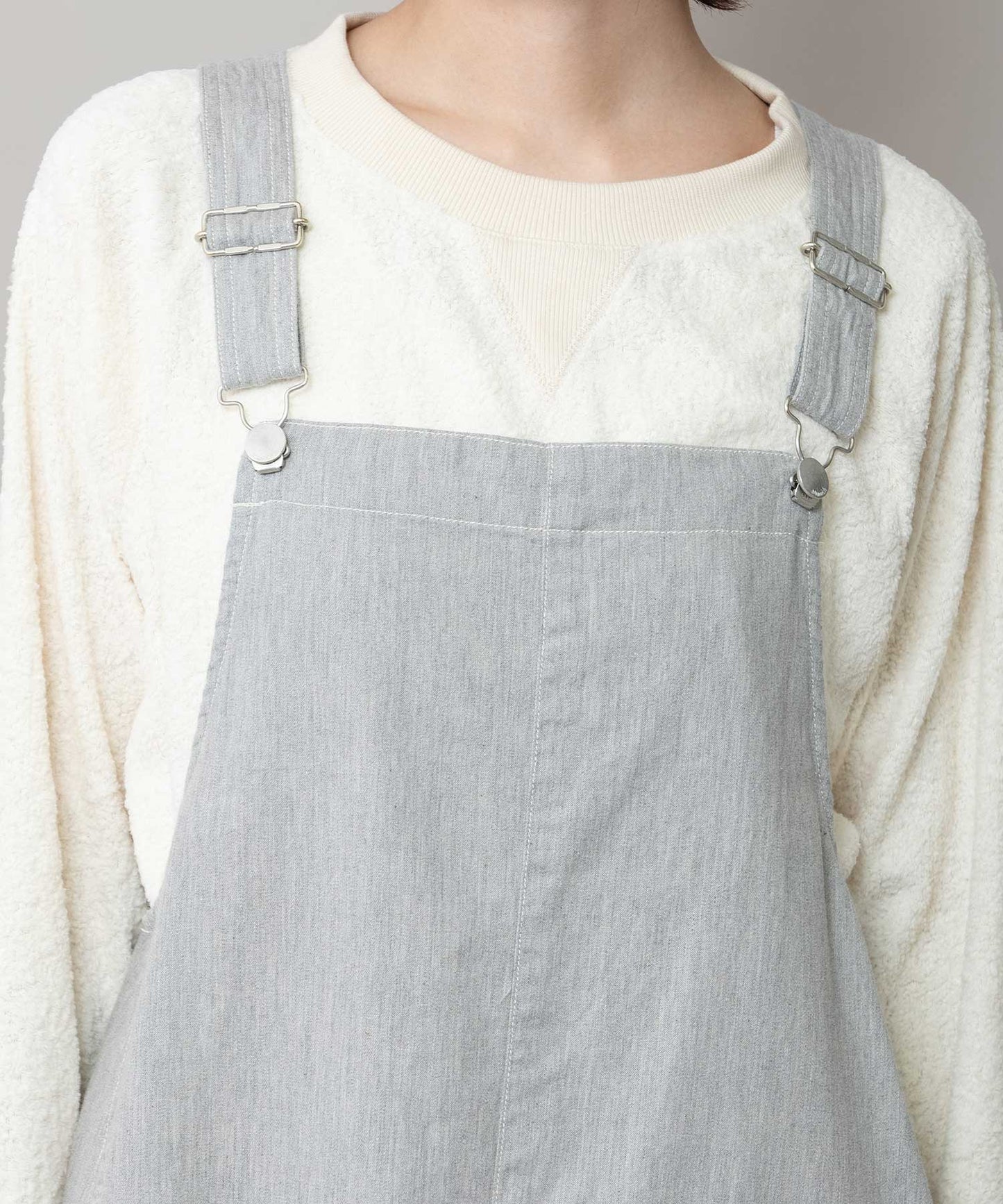 6ozスラブデニムジャンパースカート