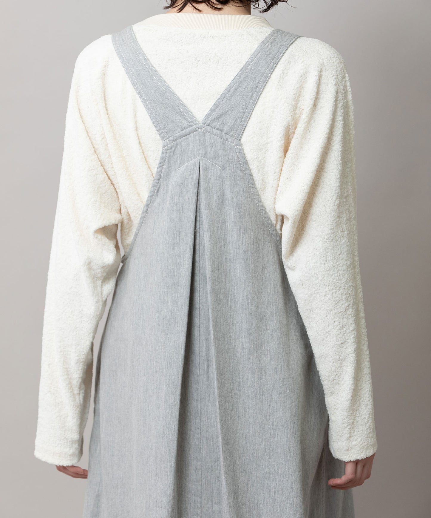 6ozスラブデニムジャンパースカート