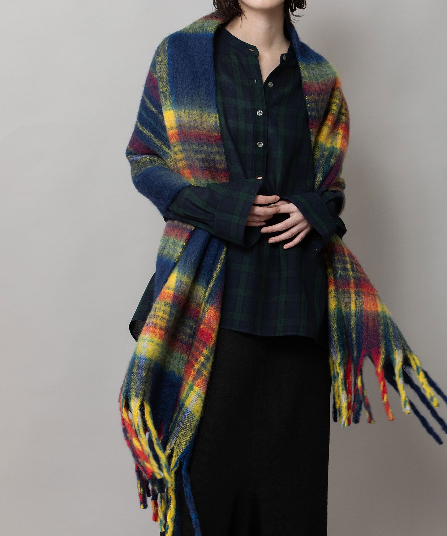 タータンチェックストール