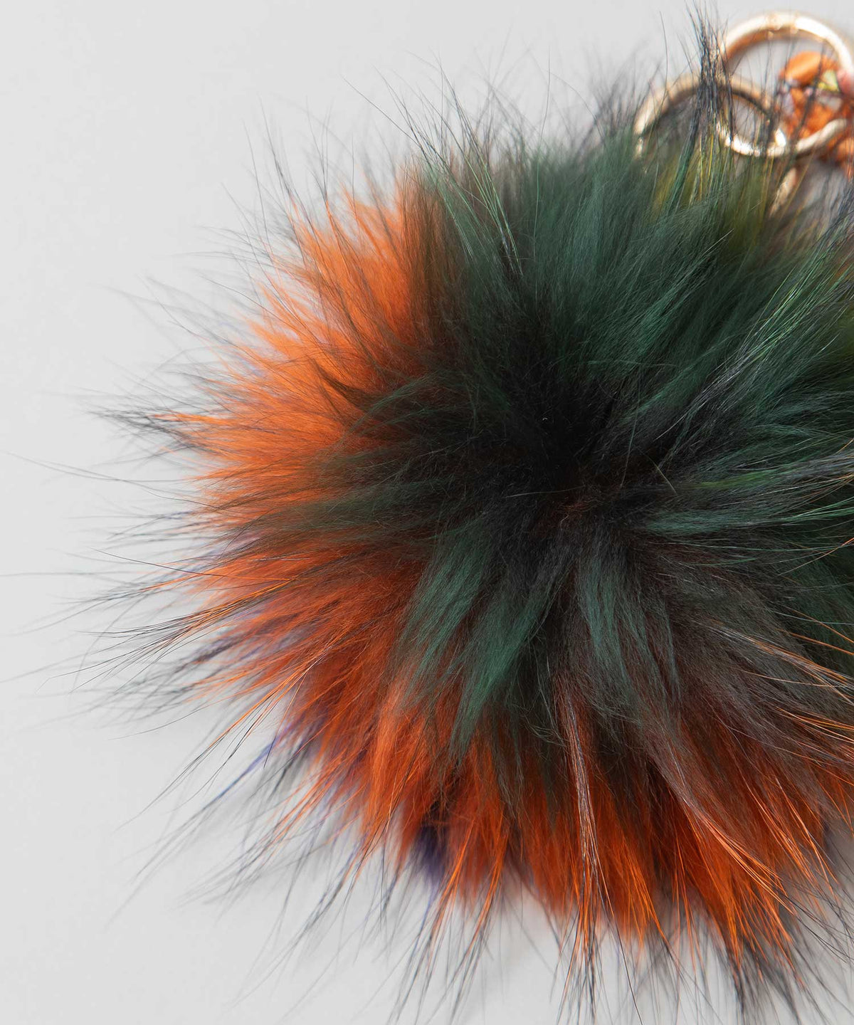 フォックスファーバッグチャーム