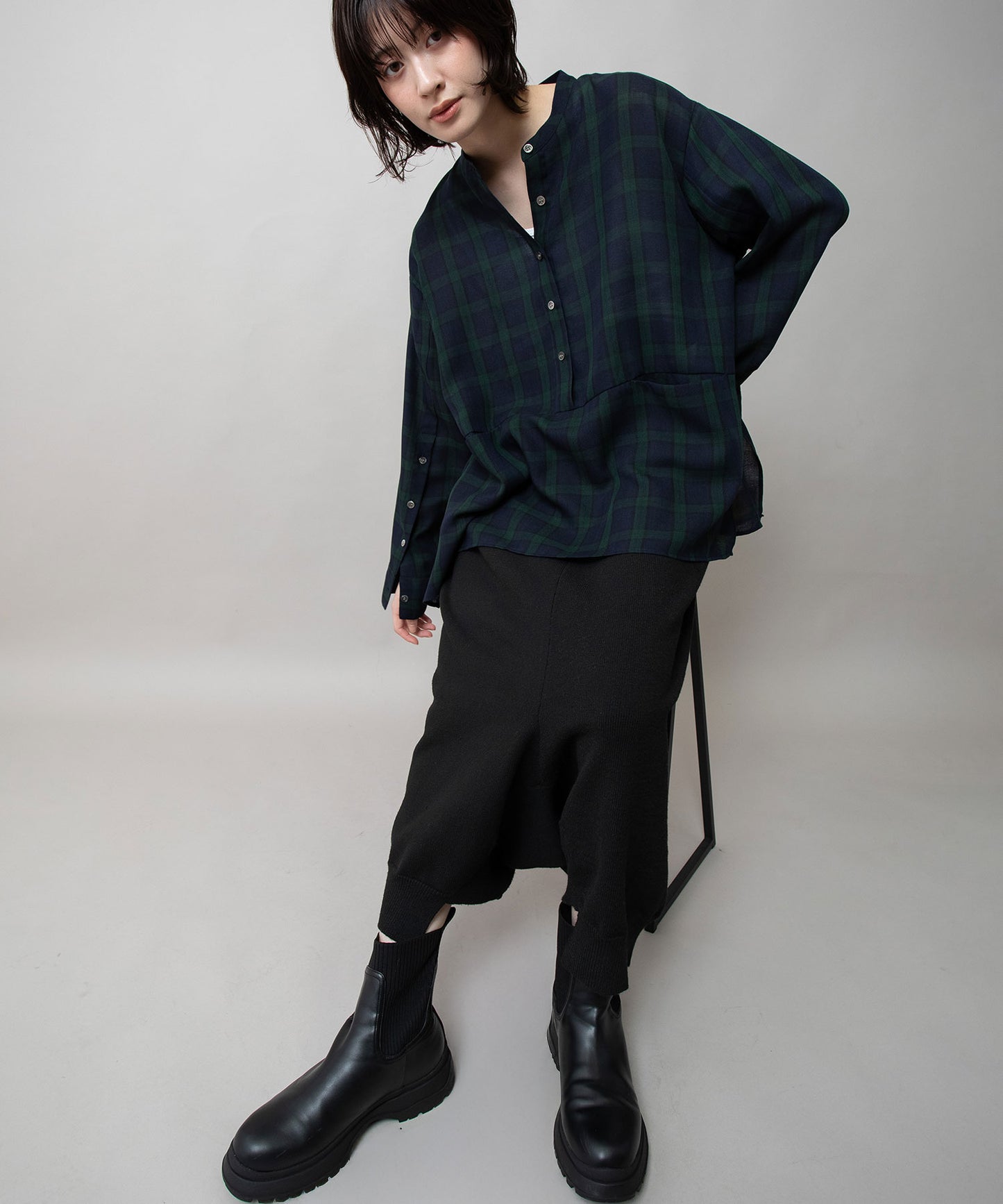 7GG天竺編みニットルーズパンツ