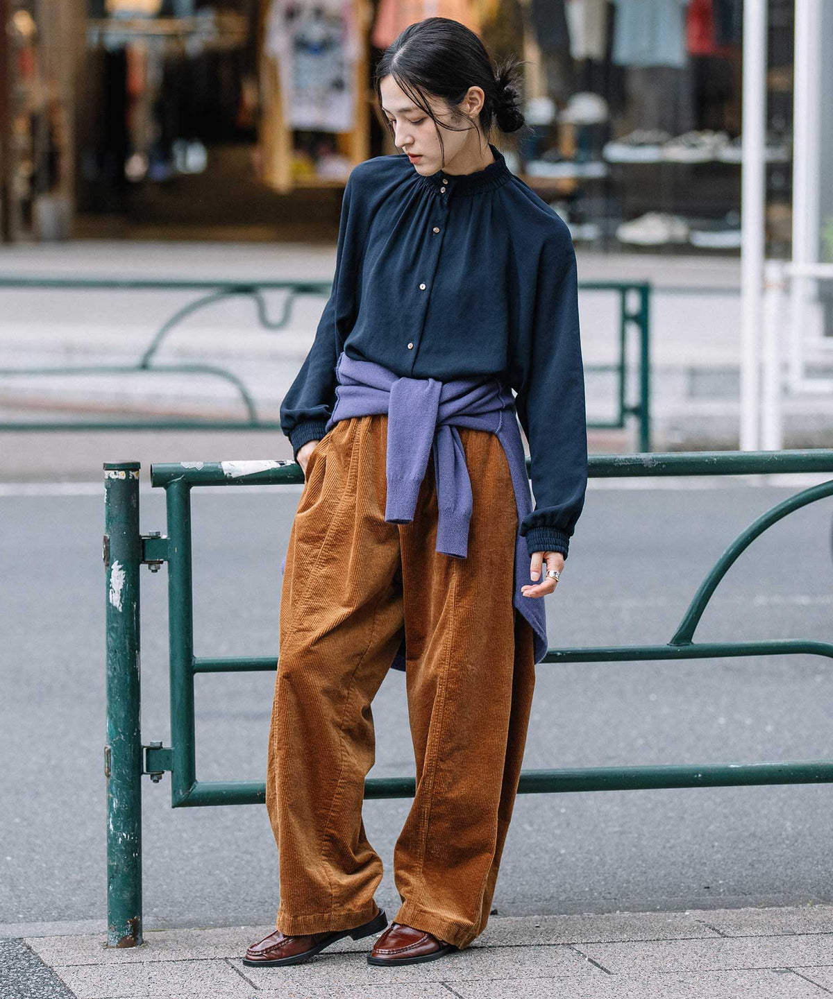 9ウェルソフトコーデュロイ バレルパンツ