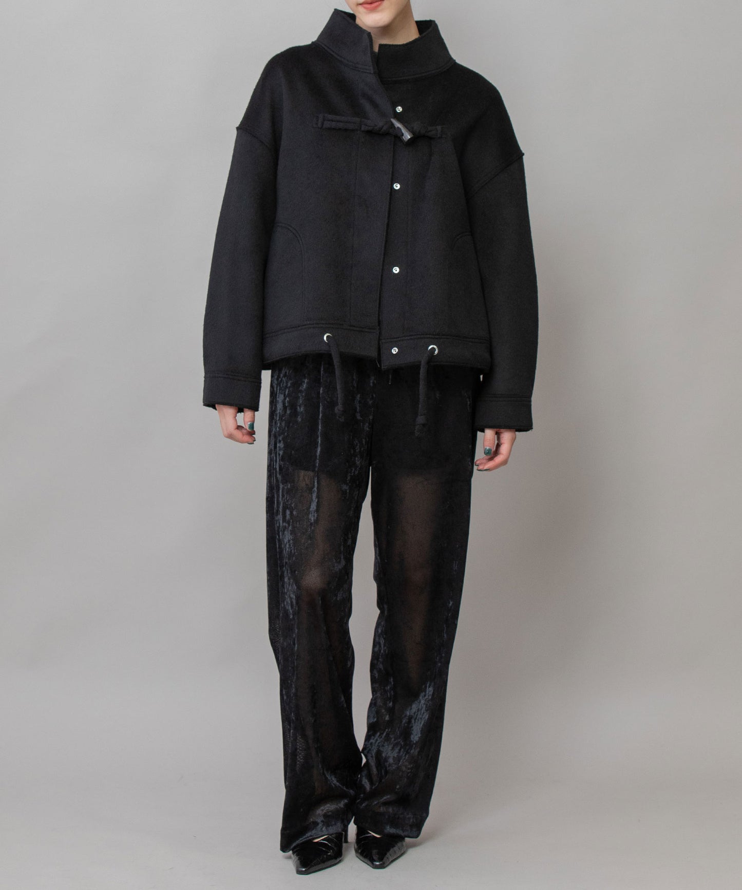 ウールダブルビーバーダッフルジャケット