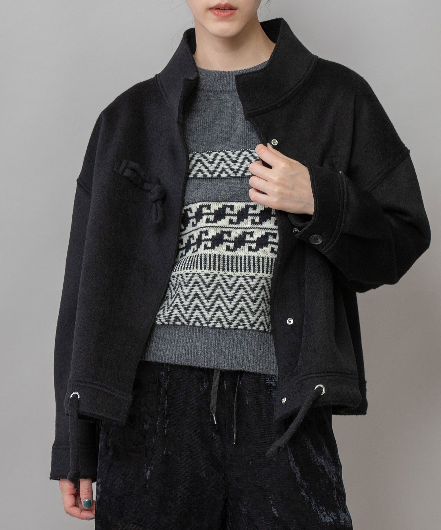 ウールダブルビーバーダッフルジャケット