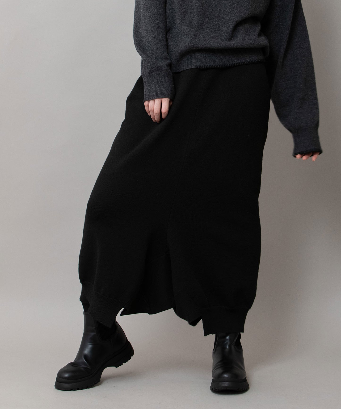 7GG天竺編みニットルーズパンツ