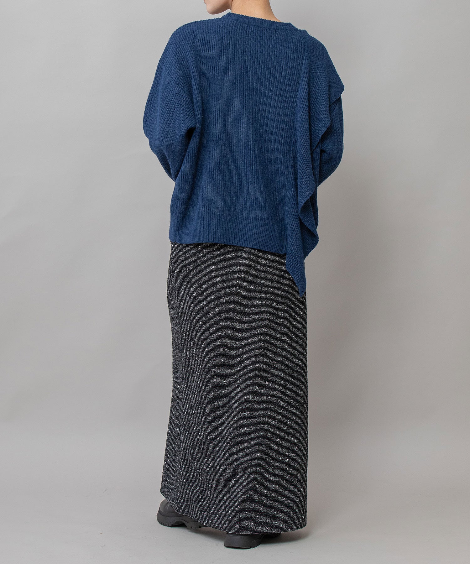 ツイード×ヴィンテージサテンマキシスカート – Munich web shop