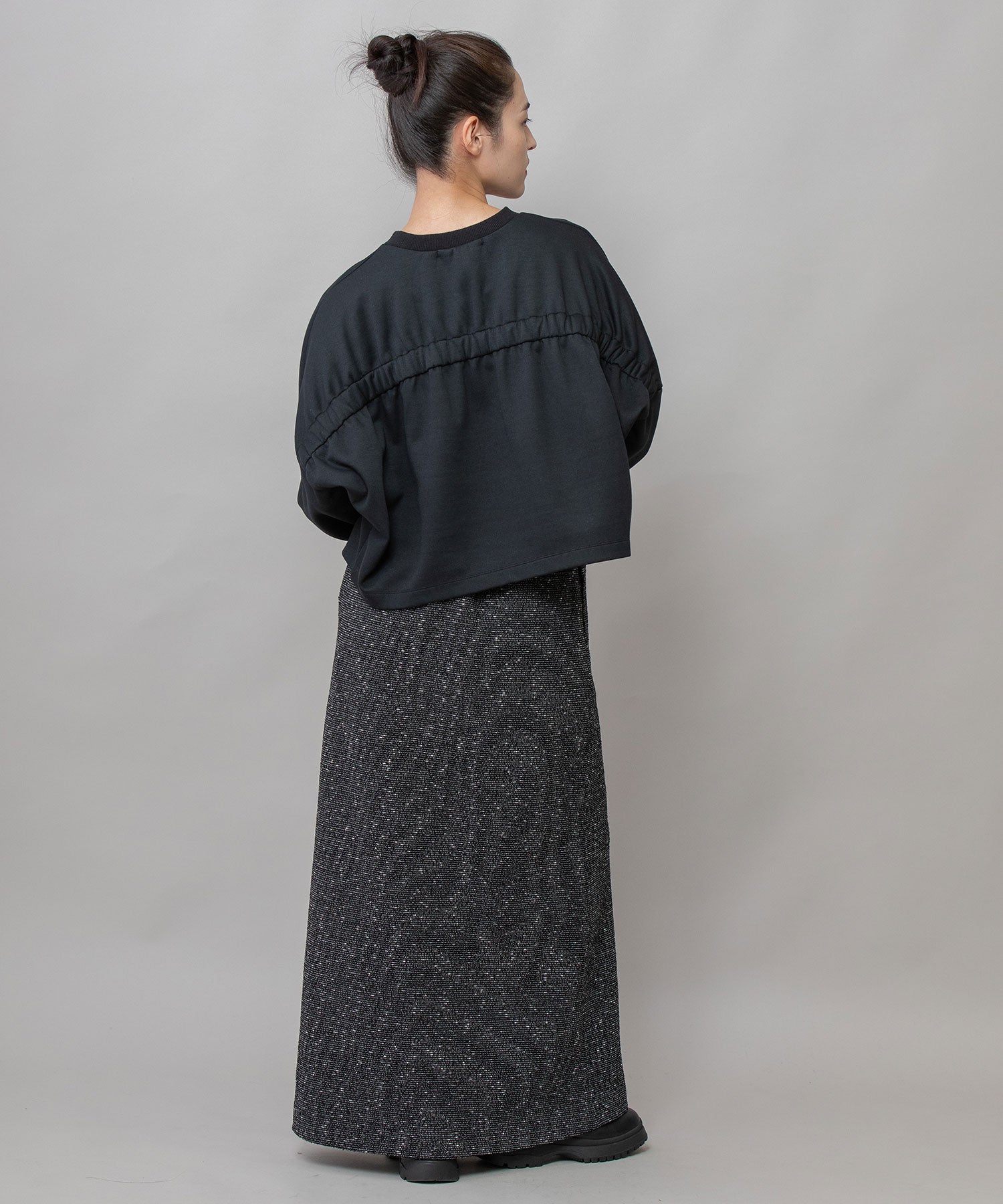 ツイード×ヴィンテージサテンマキシスカート – Munich web shop