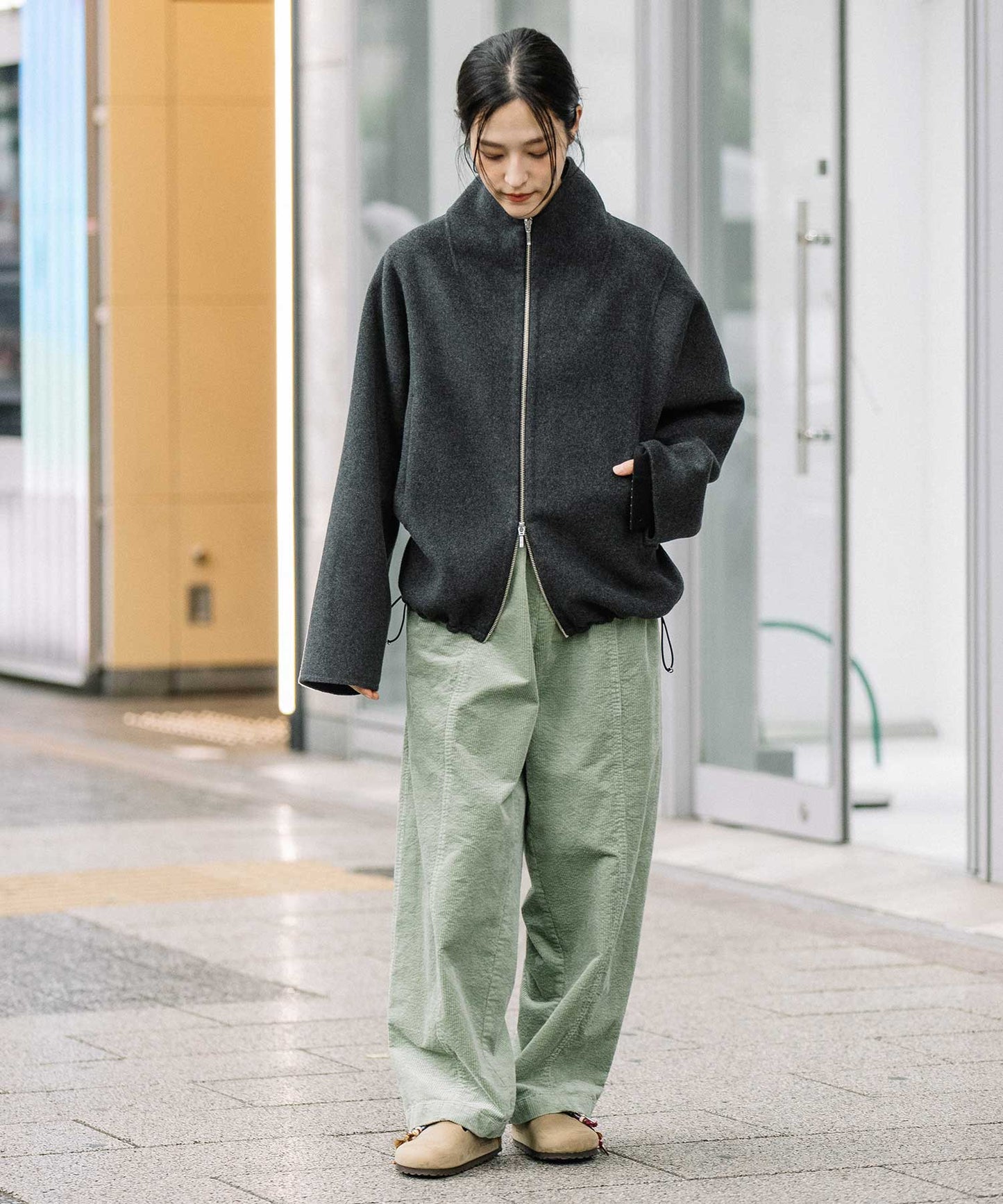 9ウェルソフトコーデュロイ バレルパンツ