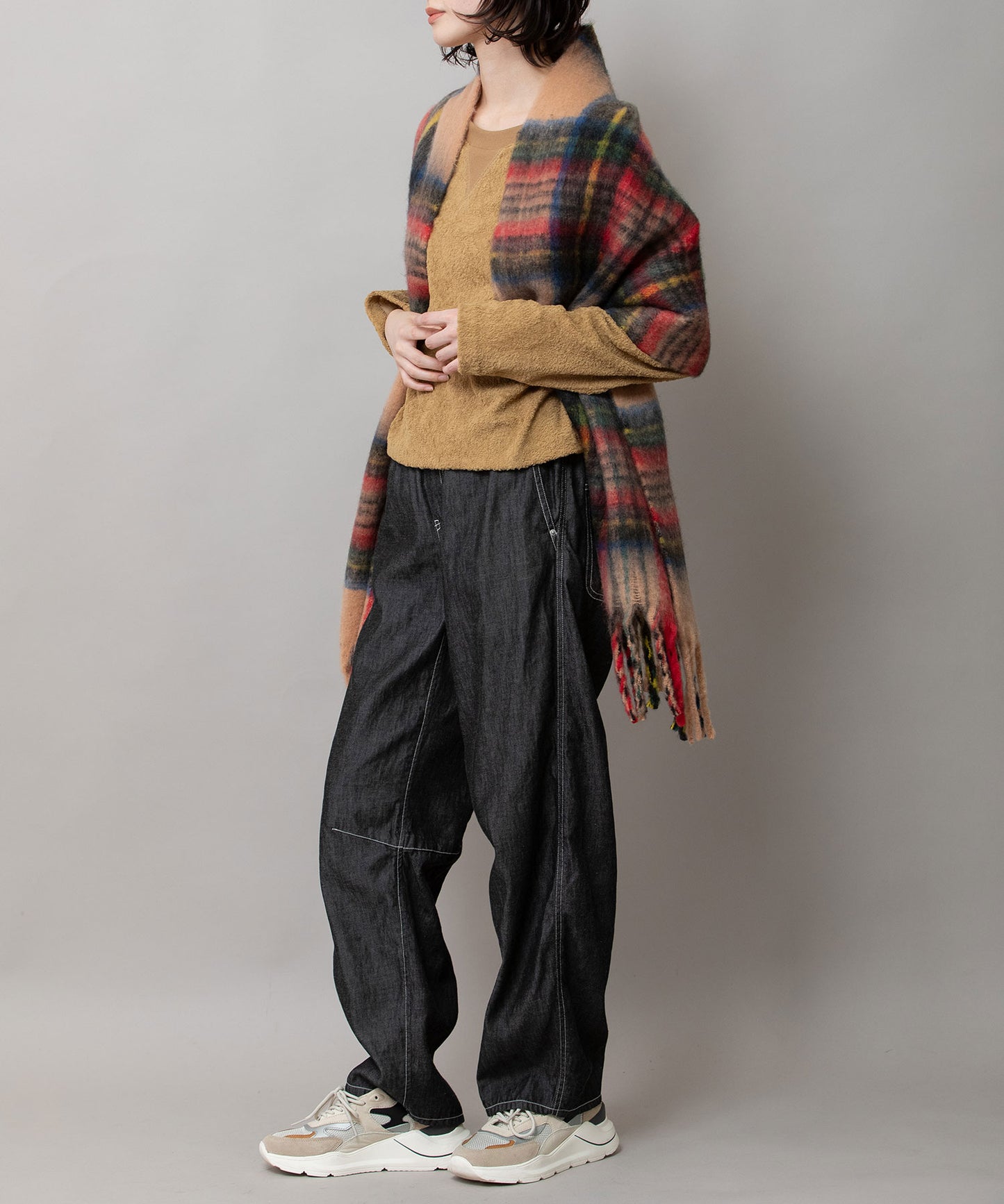 タータンチェックストール