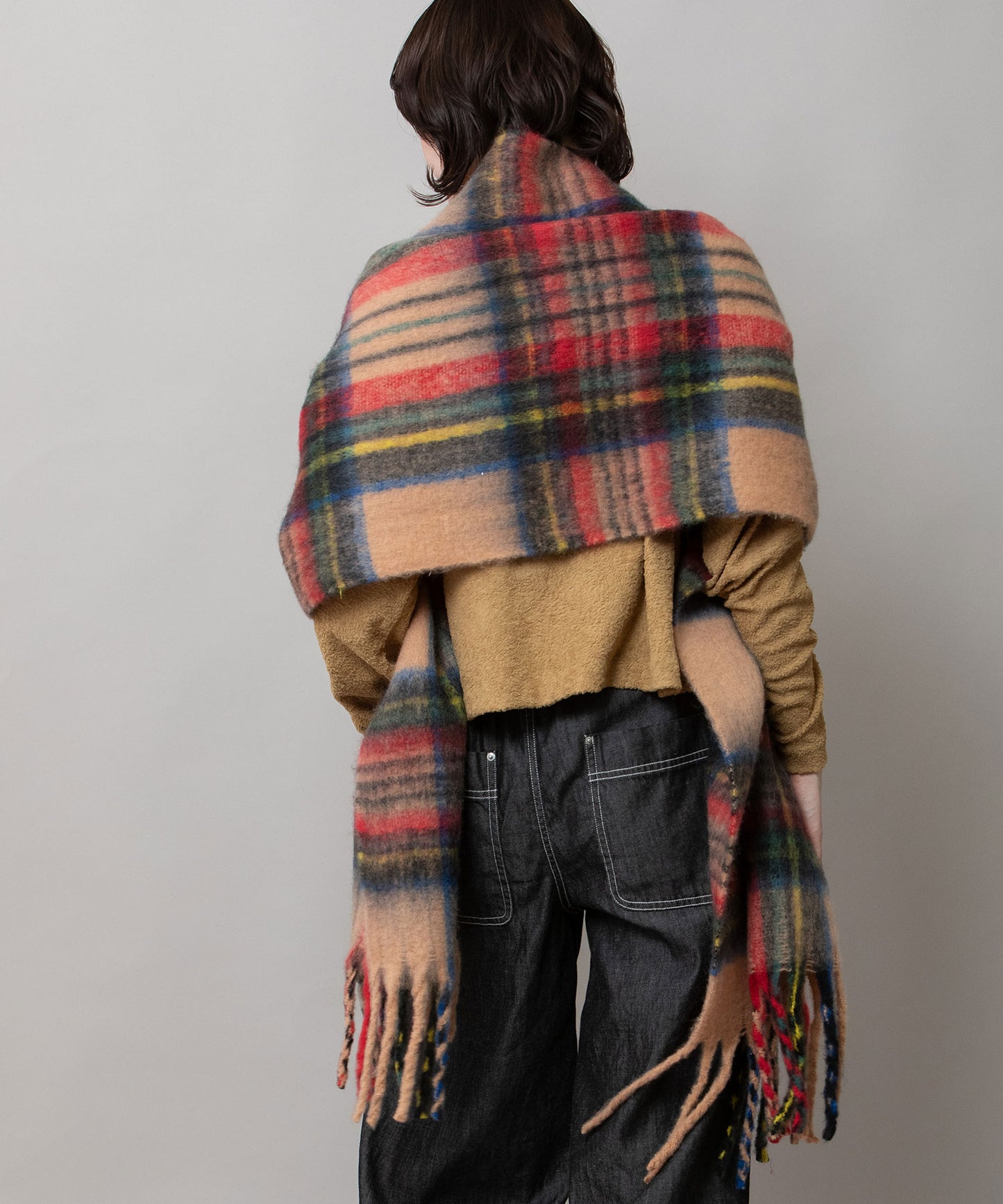 タータンチェックストール